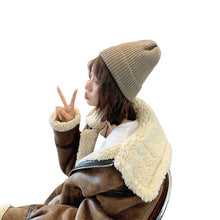 Lade das Bild in den Galerie-Viewer, Warm Winter Knit Beanie Hats Korean Style Ins Style Autumn and Winter Fashion All-Match Solid Color Hat for Women Unisex
