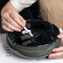 Load image into Gallery viewer, Ashtray Ceramic Creative Windproof Large Living Room Office Home Medium European