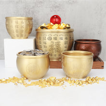 Lade das Bild in den Galerie-Viewer, Ashtray Copper Pot Decoration Decoration Pure Brass Pot Cornucopia Burner Full Brass Rice Pot