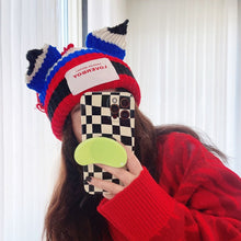 Load image into Gallery viewer, Warm Winter Knit Beanie Hats Cat Ear Wool Women Thickened Earflaps Slipover Unisex