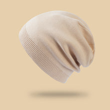 Lade das Bild in den Galerie-Viewer, Warm Winter Knit Beanie Hats All-Matching Woolen Cashmere Ear Protection Solid Color Leisure Pullover Unisex