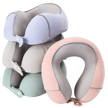 Lade das Bild in den Galerie-Viewer, Soft Comfortable Travel Pillow U-Shape Pillow Memory Foam Office Nap