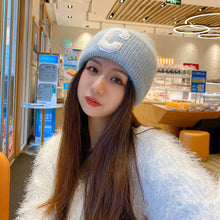 Lade das Bild in den Galerie-Viewer, Warm Winter Knit Beanie Hats Simple Autumn and Winter Women's All-Match Toe Cap Unisex