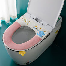 Load image into Gallery viewer, 3pcs Toilet Seat Cover Pads Household Waterproof Universal Zipper Washer Heater Band