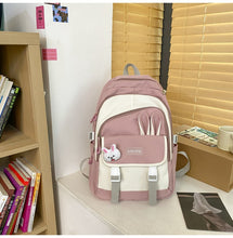 Lade das Bild in den Galerie-Viewer, Backpack College Style Schoolbag Women's Casual Korean-Style Large Capacity Junior and Middle School Students Fashionable