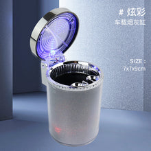 Lade das Bild in den Galerie-Viewer, Ashtray Colorful Car Cover Luminous Light Air Outlet Hanging Ash Ashtray