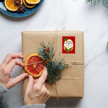 Load image into Gallery viewer, 2x500pcs Christmas Xmas Square 6 Pattern Christmas Tree Elk Merry Christmas Christmas Sticker Gift Label tape