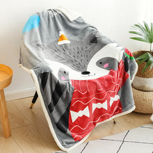 Load image into Gallery viewer, Berber Fleece Blanket Air Conditioning Blanket Sofa Blanket Thickened Children's Double-Layer Flannel