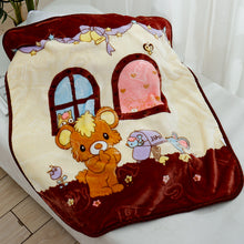 Lade das Bild in den Galerie-Viewer, Babies' Woolen Blanket Double Layer Spring and Autumn Photography Raschel Cartoon Small Cloud Blanket