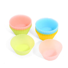 Load image into Gallery viewer, 10pcs Silicone Mold 7cm Cake Cup Mold High Temperature Resistance Home Baking Tools