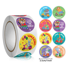 Load image into Gallery viewer, 2x500pcs Christmas Xmas Unicorn Kawaii Owl Children's Toy Student Reward Stationery Stickers tape