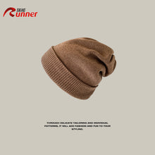 Load image into Gallery viewer, Warm Winter Knit Beanie Hats Thickened Earflaps Wool Simple Solid Color Pullover for Women Unisex