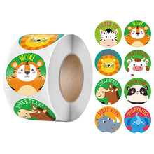 Load image into Gallery viewer, 2x500pcs Xmas Christmas Stickers Roll Label School Season Student Children's Award Incentive Toy Sealing