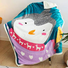 Lade das Bild in den Galerie-Viewer, Double Layer Thickened Cartoon Lambswool Flannel Children's Blanket Baby Blanket Gift Blanket