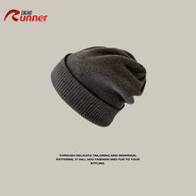 Load image into Gallery viewer, Warm Winter Knit Beanie Hats Thickened Earflaps Wool Simple Solid Color Pullover for Women Unisex