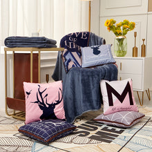 Load image into Gallery viewer, Thick Warm Fleece Blanket Flannel Pillow Blanket Air Conditioning Dual-Use Blanket