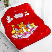 Lade das Bild in den Galerie-Viewer, Babies' Woolen Blanket Double Layer Spring and Autumn Photography Raschel Cartoon Small Cloud Blanket