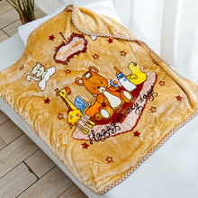 Lade das Bild in den Galerie-Viewer, Babies' Woolen Blanket Double Layer Spring and Autumn Photography Raschel Cartoon Small Cloud Blanket