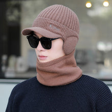 Lade das Bild in den Galerie-Viewer, Warm Winter Knit Beanie Hats Fleece-Lined Men's Ear Protection Student Windproof Cycling Scarf Unisex