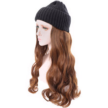 Load image into Gallery viewer, Warm Winter Knit Beanie Hats Wig Long Hair Hat Wig Autumn/Winter Fashion Women Unisex