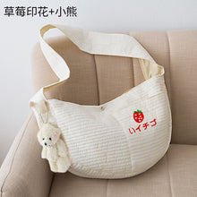 Lade das Bild in den Galerie-Viewer, Cat dog Backpack Canvas Shoulder Cat Bag Crossbody Portable Cat Dog Supplies