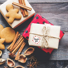 Load image into Gallery viewer, 2x500pcs Xmas Christmas Stickers Roll Label -up Thank You Pink Love Sealing Envelope Tape