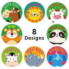 Load image into Gallery viewer, 2x500pcs Xmas Christmas Stickers Roll Label School Season Student Children's Award Incentive Toy Sealing
