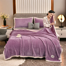 Load image into Gallery viewer, Coral Fleece Multi-Functional Blanket Plain Milk Fiber Single Double Nap Blanket Flannel