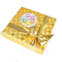 Load image into Gallery viewer, 2x500pcs Xmas Christmas Stickers Roll Label Colorful Donut Happy Birthday Birthday Thanks