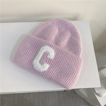 Lade das Bild in den Galerie-Viewer, Warm Winter Knit Beanie Hats Simple Autumn and Winter Women's All-Match Toe Cap Unisex