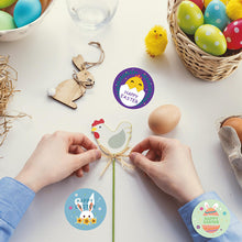 Load image into Gallery viewer, 2x500pcs Christmas Xmas Colorful Eggless Easter Happy Sticker Gift Envelope Decorative Bag Label tape