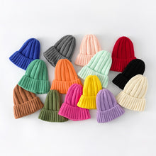 Load image into Gallery viewer, Warm Winter Knit Beanie Hats 2021 Korean Autumn and Winter Light Board Strip Women Unisex