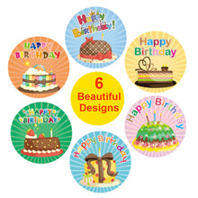 Load image into Gallery viewer, 3x500pcs Xmas Christmas Stickers Roll Label 1 Inch New Happy Birthday Birthday Gift Envelope