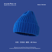 Lade das Bild in den Galerie-Viewer, Warm Winter Knit Beanie Hats Autumn and Winter Korean Style Fashion Windproof Woolen Cap Women Unisex