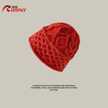 Lade das Bild in den Galerie-Viewer, Warm Winter Knit Beanie Hats Pullover Wool Knit Japanese Cold-Proof Plush Thickened Unisex