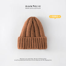 Load image into Gallery viewer, Warm Winter Knit Beanie Hats 2021 Korean Autumn and Winter Light Board Strip Women Unisex