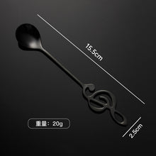 Lade das Bild in den Galerie-Viewer, 304 Stainless Steel Flatware Sets Colorful Music Notes Coffee Spoon Dessert Stirring Spoon