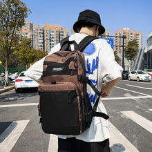 Lade das Bild in den Galerie-Viewer, 2022 Korean Style Dark Harajuku Large Capacity Casual Backpack Street Fashion Cool Design Sense College Students' Backpack Men