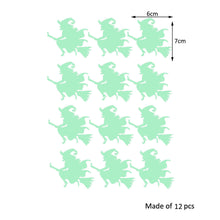 Lade das Bild in den Galerie-Viewer, 2PCs Halloween Glow Sticker Vampire Bat Witch Pumpkin