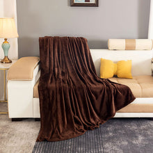 Load image into Gallery viewer, Blanket Solid Color Flannel Blanket Thickened Double-Sided Fleece Sheets Nap Blanket Coral Fleece Blanket