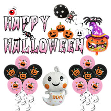 Lade das Bild in den Galerie-Viewer, 2x Halloween Xmas Christmas Gifts Decoration New Wansheng Aluminum Balloon Pumpkin Head Bat