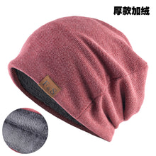 Lade das Bild in den Galerie-Viewer, Warm Winter Knit Beanie Hats Spring And Autumn Pullover Leisure Loose Fleece-Lined Men 'S And Women 'S Outdoor Toe Cap Unisex