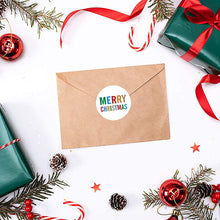 Load image into Gallery viewer, 2x500pcs Christmas Xmas Packaging Merry Christmas Christmas Stickers Gift Tags tape
