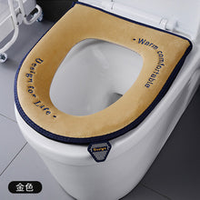 Load image into Gallery viewer, 3pcs Toilet Seat Cover Pads Velvet Warm Thicker Household Waterproof Zipper