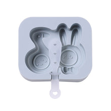 Load image into Gallery viewer, 2PC Rabbit Duck Silicone Ice Cream Mold Homemade DIY Ice Cream Cheese Popsicle