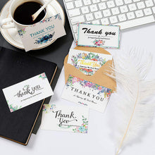 Load image into Gallery viewer, 2x500pcs Christmas Xmas Plant Flower Thank You Envelope Stationery Packaging Card Gift Card tape