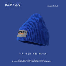 Lade das Bild in den Galerie-Viewer, Warm Winter Knit Beanie Hats Autumn and Winter Korean Style Fashion Windproof Woolen Cap Women Unisex