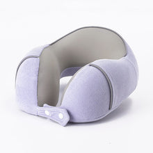 Lade das Bild in den Galerie-Viewer, Soft Comfortable Travel Pillow U-Shape Pillow Memory Foam Office Nap