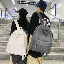 Lade das Bild in den Galerie-Viewer, High School Student Backpack Women's Simple Casual Fashion Large Capacity Travel Backpack Men