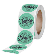 Load image into Gallery viewer, 2x500pcs Xmas Christmas Stickers Roll Label Green Happy Birthday Envelope Gift Bag Thanks